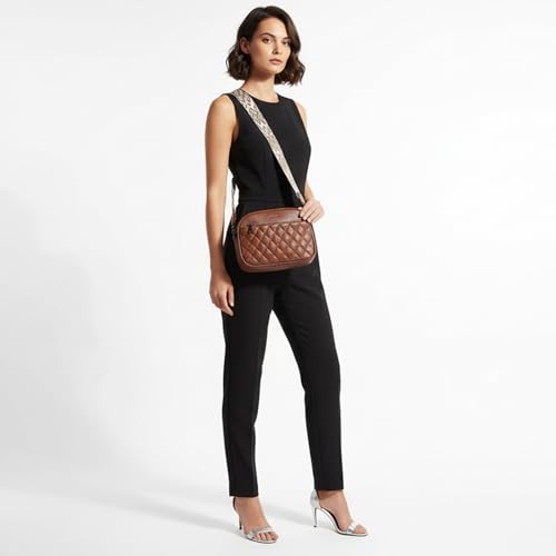 Image of TANTOMI Crossbody Purses for Women Leather Purse Shoulder Handbags with Wide Strap, Small Crossbody Bags for Women Travel