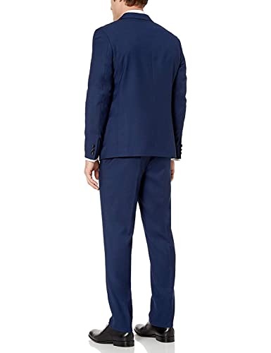 Adam Baker Men’s Slim Fit Double Breasted Peak Lapel 2-Piece Tuxedo Suit Set3