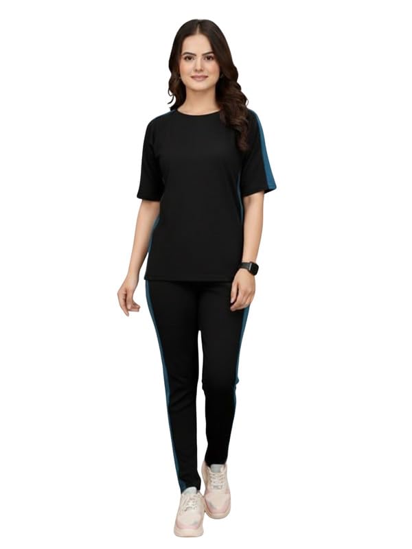 DTR FASHION Women's Active Wear Stretchable Tracksuit | Yoga Wear Suit Set | Casual Wear Tracksuit