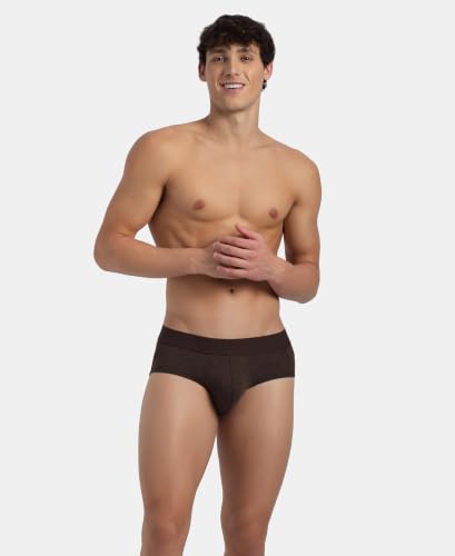 Image of Jockey LM05 Men Bamboo Cotton Elastane Stretch Breathable Mesh Brief with StayDry Treatment