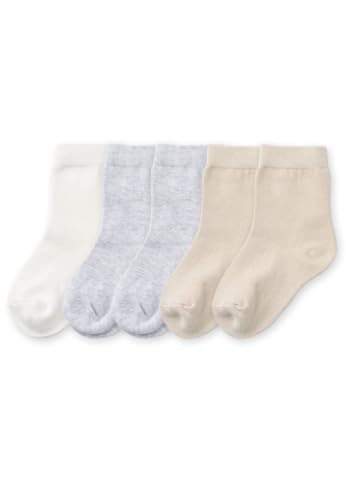 Tiny One Babysocken 23 Jahre im 5er-Pack |Baby Socken Baumwolle | Weich Atmungsaktiv & Elastisch | GOTS-zertifiziert | Neutrale Farben