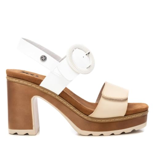 XTI   Sandalia Mujer Blanco   Calzado Cómodo y Versátil   Moda casual   Modelo 14408803 (Talla 41)