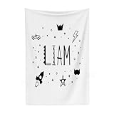Cómo se llama la tela de las colchas: Descubre los tipos más comunes AOKLEY Manta de Franela Los niños se Llaman Liam. Tela Textil Estampada para niños. Color b Cubre sofá, Colcha, Funda, Plaid, Microfibra Térmica,Suave,Acogedora Mantafranela Ideal para Hogar y Viajes