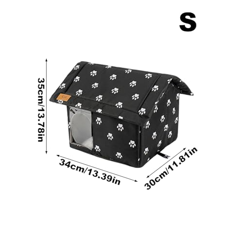 Niche pour chat d'extérieur abri animaux imperméable garage - 7