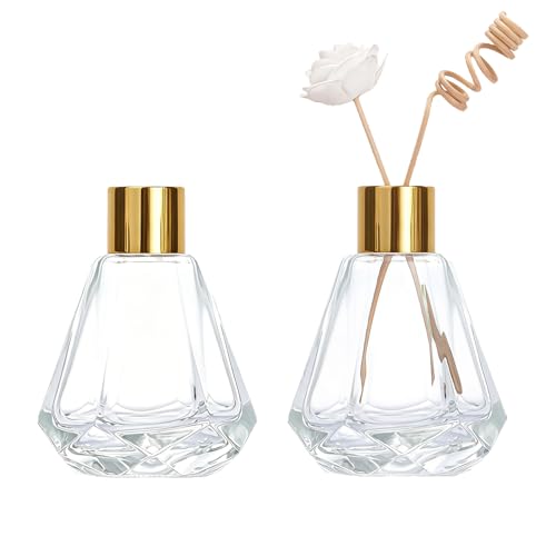 Botellas Difusoras de Vidrio 60ml Reutilizables x2