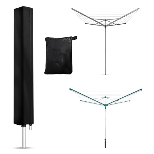 Newbob Housse Sechoir Parapluie Extérieur de Leifheit Très Grand, 420D Oxford Résistante aux Intempéries Housse Sechoir à Linge 4 Bras&3 Bras, Housse...