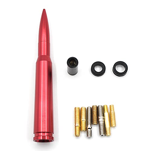 Image of 5.5 Car Truck Short Bullet Antenna Replacement for Ford F150 F250 F350 Dodge Ram 1500 2500 GM Chevy Chevrolet Silverado 1500 2500 3500 Toyota Tundra GMC Sierra 1500 2500 3500 Vehicle Car Antenna