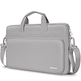 NIDOO 17 インチ 軽量防水ビジネスバッグ/ラップトップスリーブ 手提げカバン PCカバー ハンドバッグ パソコンケース 、17.3 Inch IdeaPad 3 Gen 7/ Legion 5 5i/ ThinkPad P17/ ENVY Laptop 17/ ZenBook Pro 17/ LG gram 17Laptop 16ノートブック用, グレー