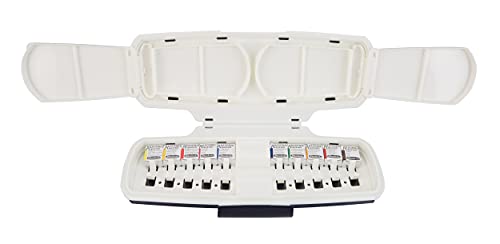 Schmincke, AKADEMIE®AQUARELL Watercolour Box, basic assortment 10 x 1/2 pans, 75 010 097, plastic set