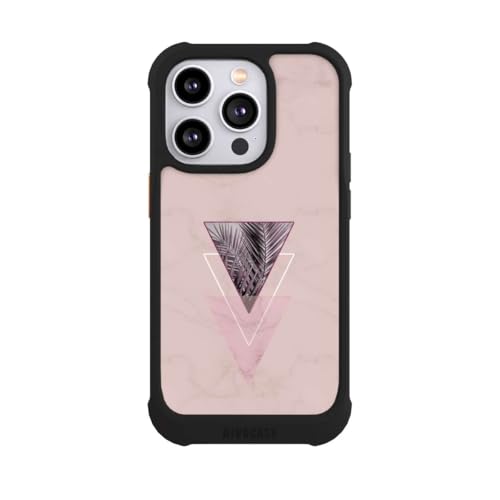 Coque iPhone 14 Pro motif palmier rose NIVOmax MagSafe pour vos vacances