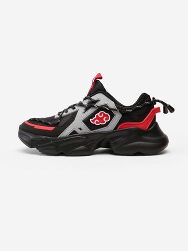 Image of The Souled Store Official Naruto: Akatsuki Men and Boys Lace Up Low Top Sneakers