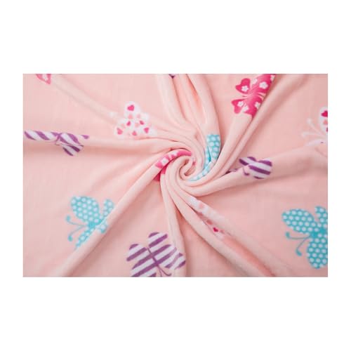 Image of Flannel Toddler Blanket - 50 inchx40 inch Soft Kids Throw for Boys & Girls - Perfect for Naptime, Travel & Bedding (Annabella)