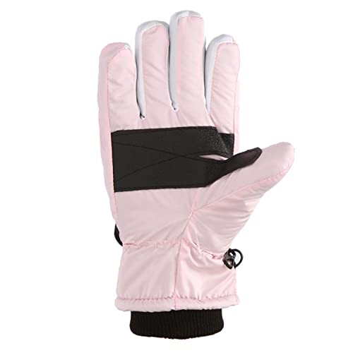 2022 Gloves Kids Skating Suit Outdoor Winter Warm Girls Snowboarding Boys Windproof for 7-12 Old Snow Ski Kids Gloves & Mittens Kids Golfing Gloves,Pink