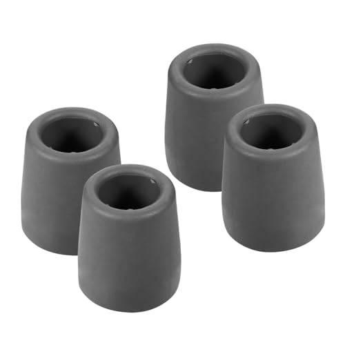 DRESSOOS 4個 助行器脚? 製直管プ 滑り止め機能付き アルミインサートで耐久性と安定性向上 歩行補助具とシャワーチェア用交換用保護キャッ