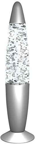 Lámpara de fiesta Glitter plata 12V decorativa con efectos de luz para sala de juegos 86265