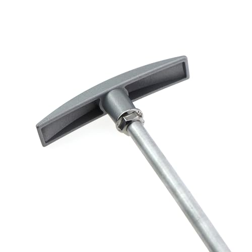 Image of 1 Set Silver Caravan Accessory Waste Valve Extension Pipe RV Waste Valve Handle Replacement Kit Valve Aluminium Pipe Extension Rod for Storing Caravan Tank and Waste Pipe Line
