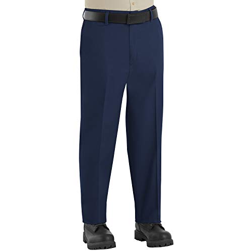 Red Kap Men's Elastic Insert Work Pant, Navy, 38W x 30L