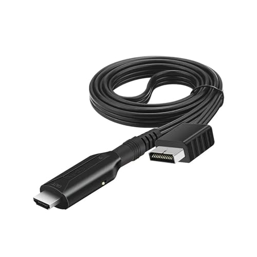 KNNGZTSSR Cable de conversión de Monitor Compatible con PlayStation, Adaptador de PS2 a HDMI, Cable HD con Salida 1080P/720P.