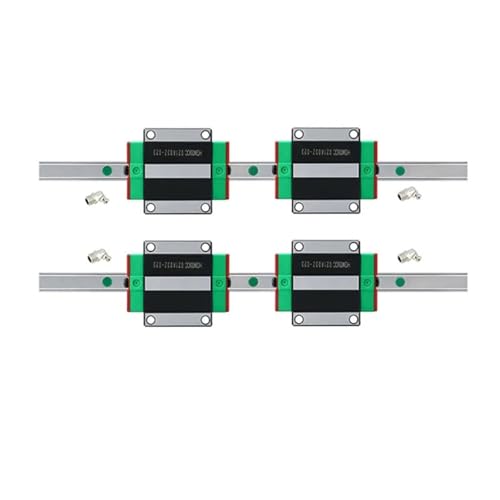Rail de guidage linéaire HGR25 400mm avec 2 rails et 4 blocs coulissants