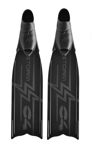 C4 Aletas Storm – Pala Soft de tecnopolímero y zapatilla 250 Apnea para pesca subacuática (Talla...