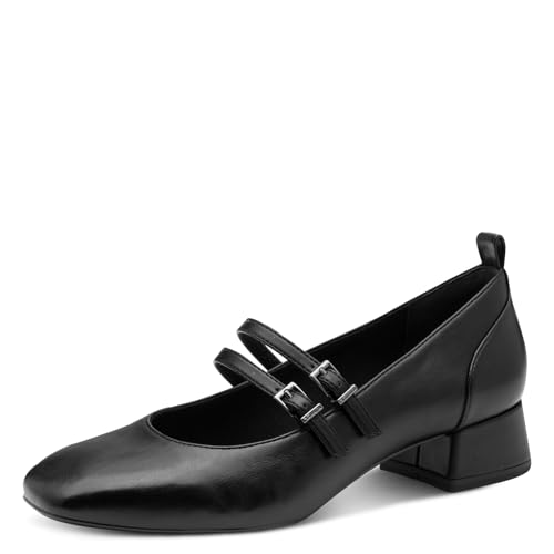 Tamaris Damen Pumps Vegan schwarz 39