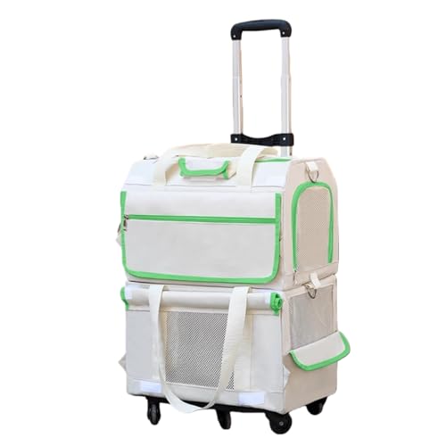 Quxxuol �y�b�g�L�����[ �y�b�g�J�[�g �L�p���s�o�b�O �L �L�����[�o�b�O 2�C ��� �V�����_�[�|�� �L���X�^�[�t�� �g�ѕ֗� �y�ʉ� �ȒP�g�ݗ��� �㉺2�w ��e�� �ʋC�� �E�H�[�L���O�A���s�A��ÖK��ɍœK (�O���[��,��w�i�v�����b�h�t���j