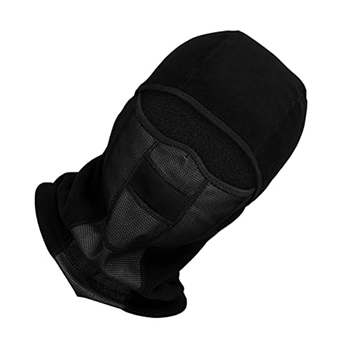 GALPADA Cascos de Esquí con Protección Antiviento y Aislamiento Térmico para Hombres, Máscara Facial de Fleece para Ciclismo, Color Negro, Talla Mediana miniatura 1