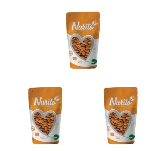 Image of Nurito Almonds 250 Grams - Big Size Badam Dry fruit |Rich in Vitamins and Build Immunity | Nutritious and Dietary Fibre Almond with Crunchy Texture | Badam Nuts for Snacking, Baking, Smoothies & Meal also for Healthy Lifestyle