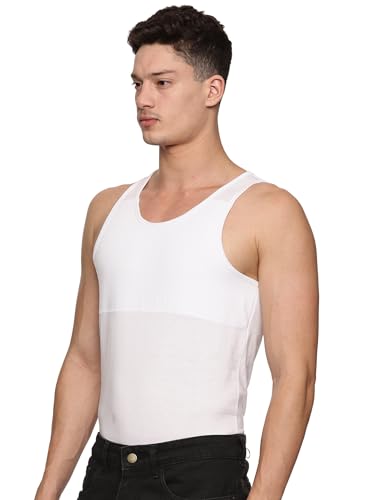 Image of Men's Chest Compression Vest to Hide Gynecomastia Moobs Shapewear, Compression Chest Binder for Men to Hide Moobs