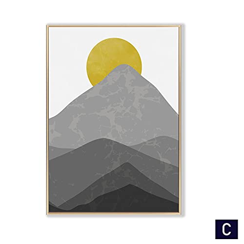 Cuadros de paisajes abstractos modernos en lienzo de 50x60cm para salón 3