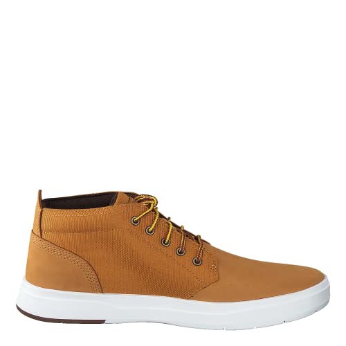 Timberland Davis Square Fabric and Leather Chukka, Botas Hombre, Wheat Nubuck, 43 EU