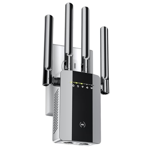 2025 WiFi Extender Signal Booster, up to 10349sq. ft, Internet Booster for Home,Longest Range Wireless Internet Repeater and Signal Amplifier Ethernet Port, 6X Faster Mesh WiFi