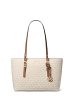 Michael Kors Quinn Medium Tote, Gold-Tone Hardware/Vanilla/Acorn