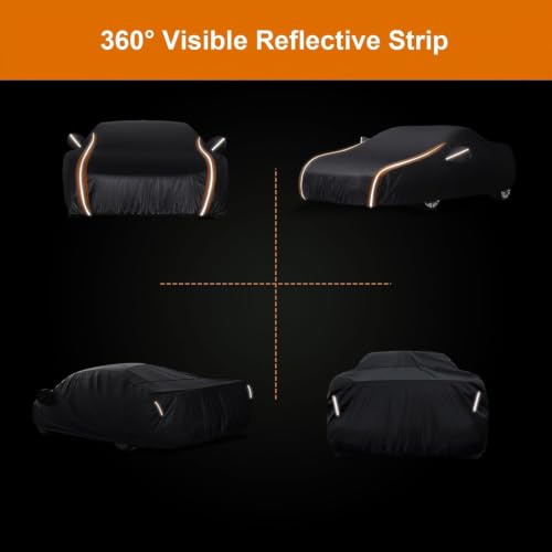 Image of Car Cover for 1960-1980 VW Beetle Bug 2-Door, 6 Layer Heavy Duty Car Cover Waterproof All Weather Protection with Cotton Lining