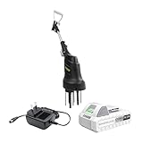 Sun Joe Cordless Claw Tiller and Cultivator w/ 4-Tine Steel Blades, Battery & Charger, 24V - Heavy-Duty Electric Gardening Equipment and Machine for Lawn, Yard, and Garden, 24V-CTLR-LTE