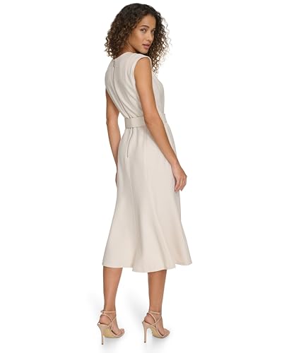 Calvin Klein Women's Solid Flounce Dress4