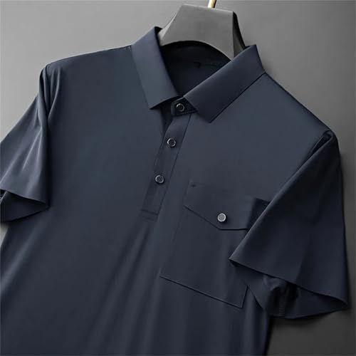 Men Ice Silk Ultra Thin Summer Quick Drying Sports Suit Men's T-Shirt And Trousers Set3