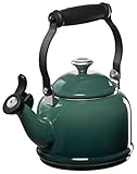 Le Creuset Esmalte en acero Demi Tetera con acabados metálicos, 1.25 cuartos de galón, Artichaut