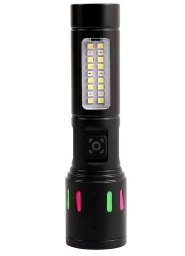 Generic Rechargeable Telescopic LED Torch Light with 6 Lighting Modes - Image 2