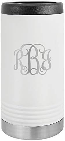 Monogram Insulated Tall Beverage Holder Skinny Can Cooler