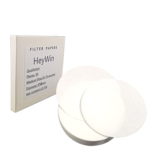 Image of Medium Flow Filter Paper,11cm,Pack of 50,Used in Laboratories for Filtering Solutions and Qualitative Analysis (50)