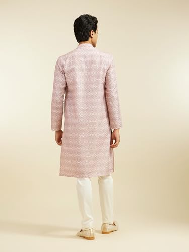 Image of DIWAS BY MANYAVAR Men's Art Silk Printed Kurta (1pc)