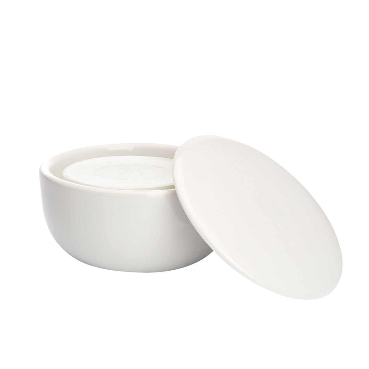 MÜHLE Set de jabón de afeitar, cuenco de porcelana con jabón de afeitar, pomelo y menta, todos los tipos de piel, afrutado y vigorizante, 65 g
