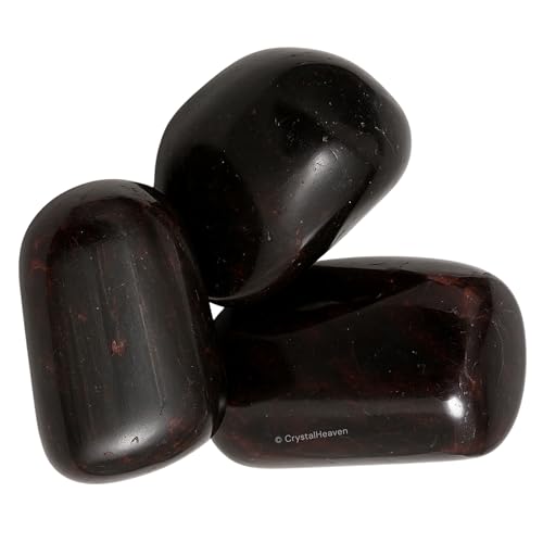 Image of Garnet Cetified Crystal Healing Tumbled Stone, Natural Polished Crystals for DIY Crafts, Manifestation, Meditation, Pooja Feng Shui and Reiki Healing (30 Grams)