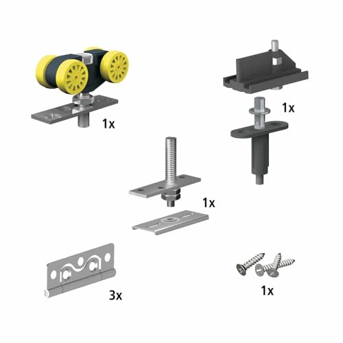 Kit de Ruedas para Puerta Bifold para Slid’up 140 para 2 Puertas Plegables Hasta 55 Lbs Cada una miniatura 2