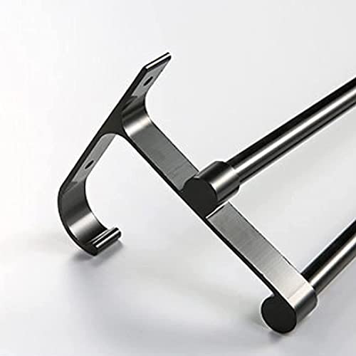 Support de serviette double durable et design épuré pour salle de bain - 3