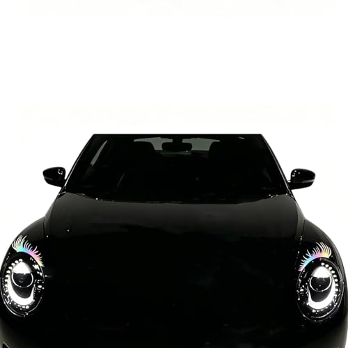 2 pcs Eyelash Decal for Car Headlight for Mazda CX-3 CX-5 CX-30 CX3 CX30 CX5 2015-2023,Fake Eye Lashes Decals Car Lashes Sticker for Exterior Decoration
