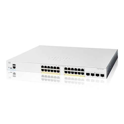 Image of Cisco Catalyst 1200-24FP-4X Smart Switch, 24 Port GE, Full PoE, 4x10GE SFP+, C1200-24FP-4X (Renewed)
