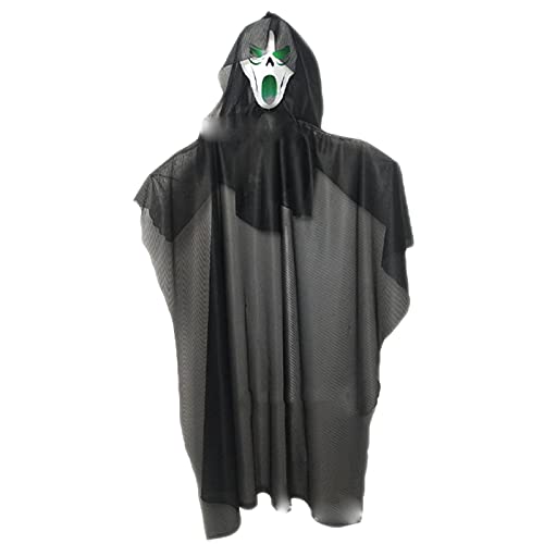 VVHUDA Esqueleto de Halloween Fantasma Colgante Escena de Vacaciones Atmósfera Atrezzo Decoración de jardín Adornos Portátiles y Ligeros Small Gift