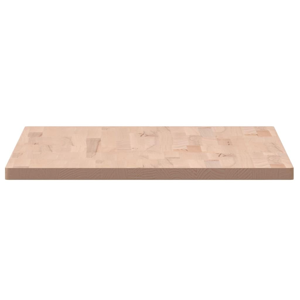 Tablero de lavabo de madera de haya maciza de 100 x 60 x 2,5 cm, encimera de madera de haya para baño, encimera de lavabo de madera maciza con esquinas redondeadas